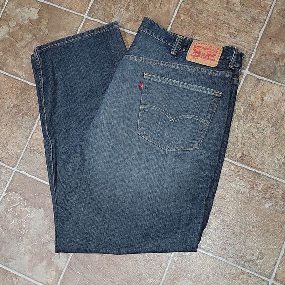 Levi's 550 Relaxed Fit Tapered Leg Medium Wash WashLess Denim Men's Size 46 x 32 - Picture 6 of 6